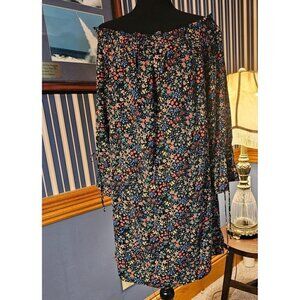 Lucky Brand Off the Shoulder Minna Floral Lightweight Summer Mini Dress, Size S